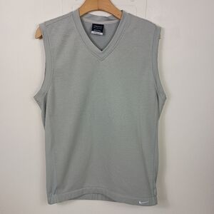 Nike Golf Vest Medium Mens Therma Fit Sleeveless V Neck Pullover Textured